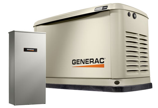 Generac - 14/14 kW Air-Cooled Standby Generator, Alum Enclosure, 16 Circuit LC NEMA3